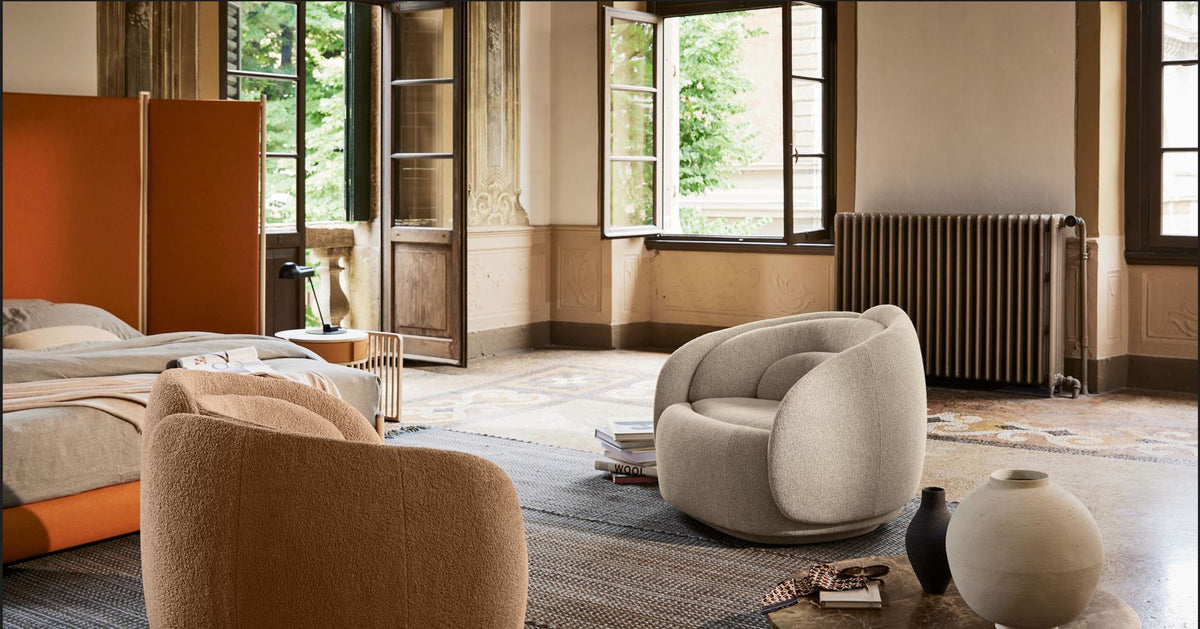 Ferm Living - Rico Lounge Chair - Poltrona - Wool Bouclé - Natural